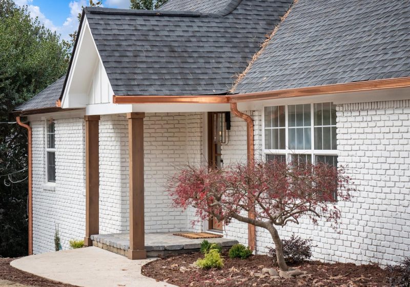 Entry detail of a whole-home renovation by VIBE Luxury Homes in Amberidge, Atlanta